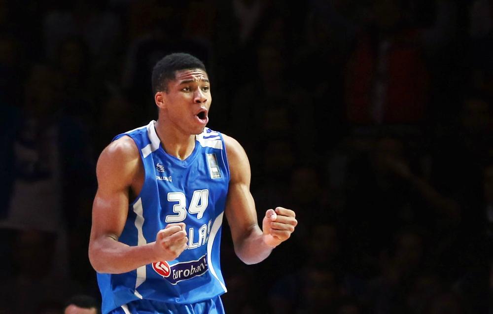 Greece Basketball Coach Missas Stands by Giannis Antetokounmpo